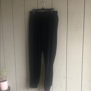 Boohoo Black Velour Joggers